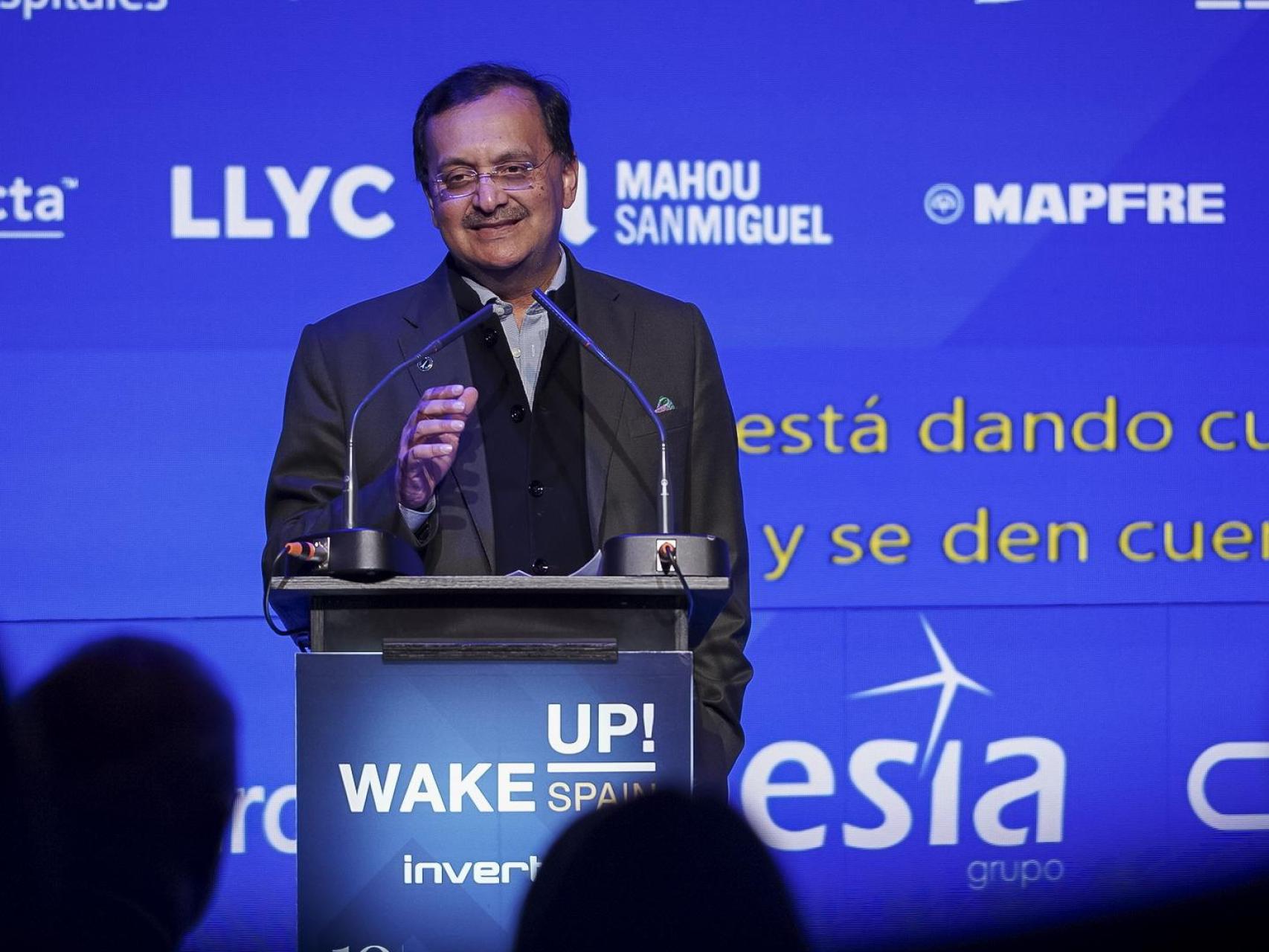 Shri Dinesh K. Patnaik, embajador de la India en España, en la cuarta jornada del Wake Up, Spain 2025!