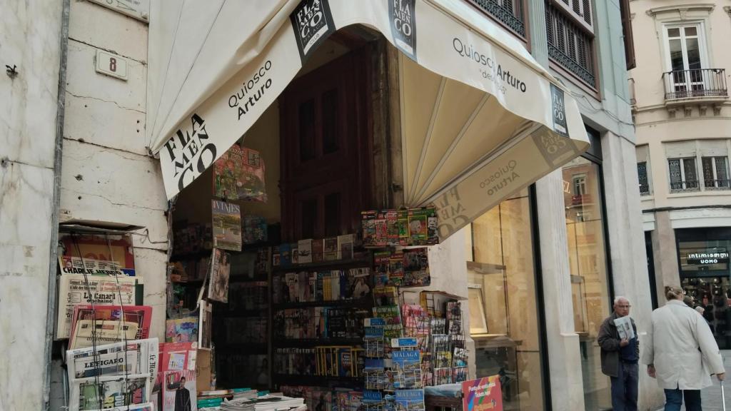 Quiosco Arturo en la Calle Larios