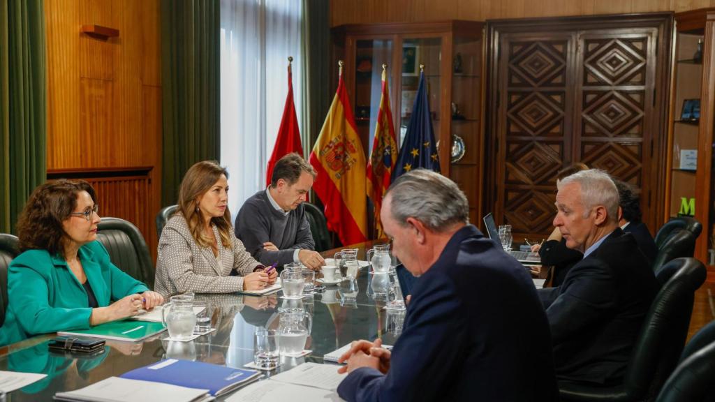 El consejo de La Nueva Romareda, este jueves, en el Ayuntamiento de Zaragoza.