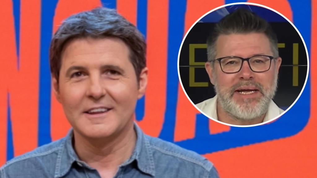 Jesús Cintora y Hector de Miguel 'Quequé' en un fotomontaje de BLUPER.