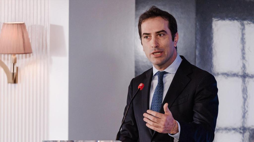 Carlos Cuerpo, ministro de Economía, este miércoles en un desayuno informativo.