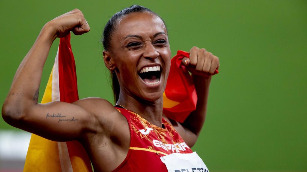Ana Peleteiro, de celebración en los Juegos Olímpicos de Tokio 2020