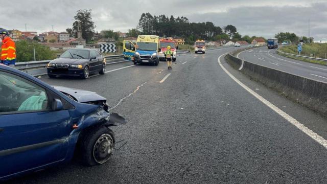 Accidente de tráfico en Rianxo.