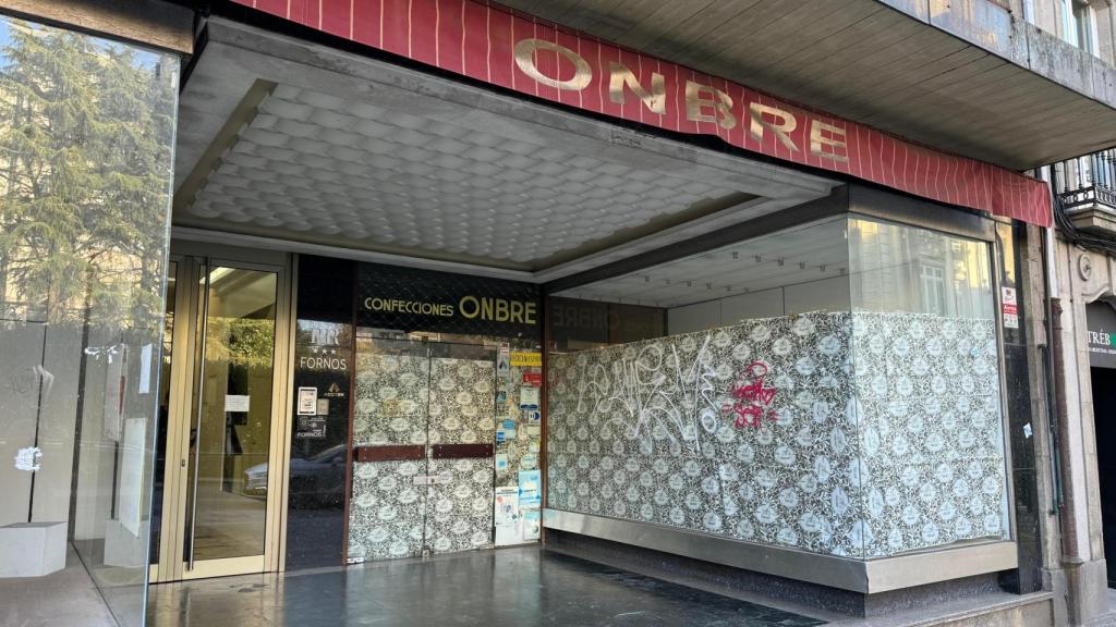 La histórica tienda de ropa Confecciones Ombre, en Santiago.