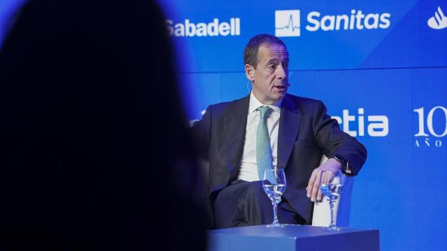 Gonzalo Gortázar, consejero delegado de CaixaBank, durante su intervención en Wake Up, Spain!