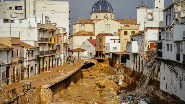 Imagen de archivo del paso de la dana en Chiva. Eduardo Manzana / Europa Press