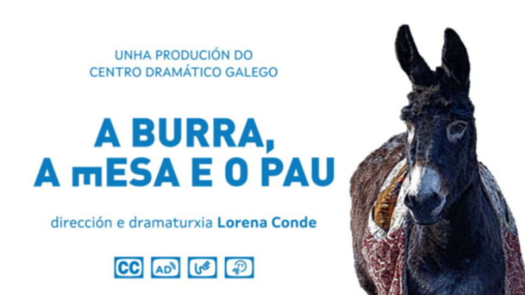 Cartel promocional de 'A burra, a mesa e o pau'