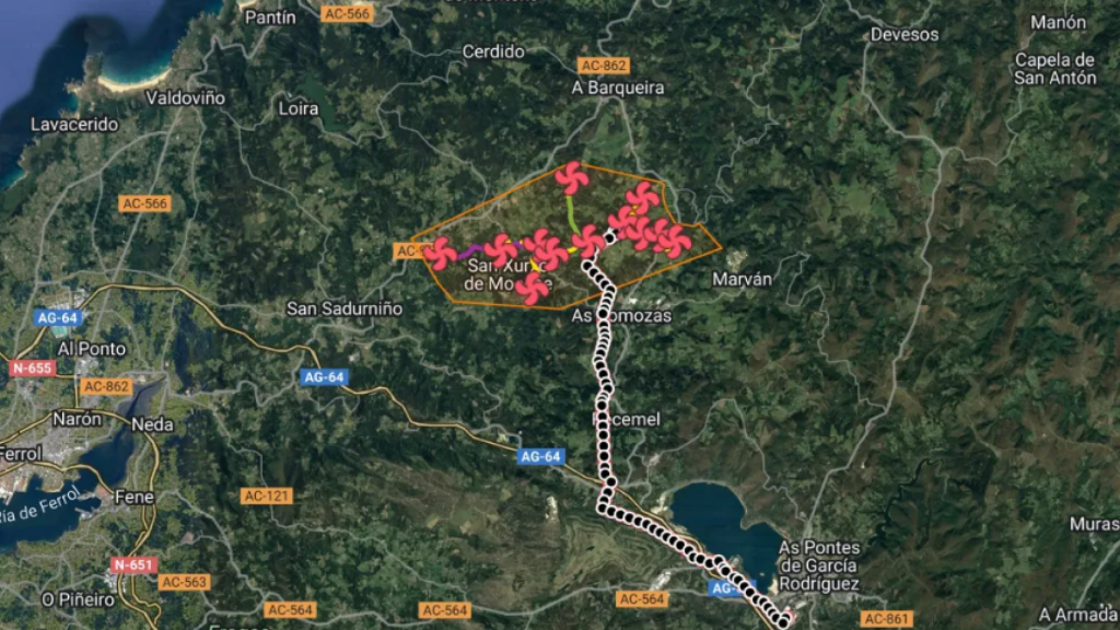 Proyectos eólicos Moeche