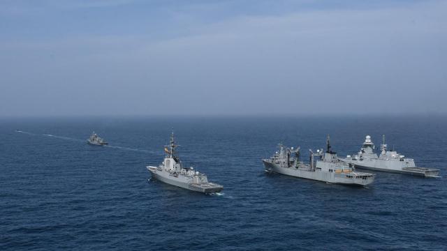 Los buques de la OTAN que llegarán a Alicante.