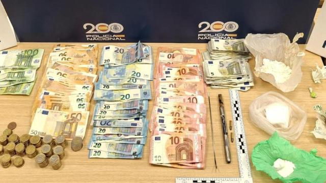 Imagen de los efectos incautados.