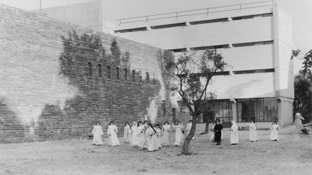 El jardín de las religiosas del convento de Santa Inés.