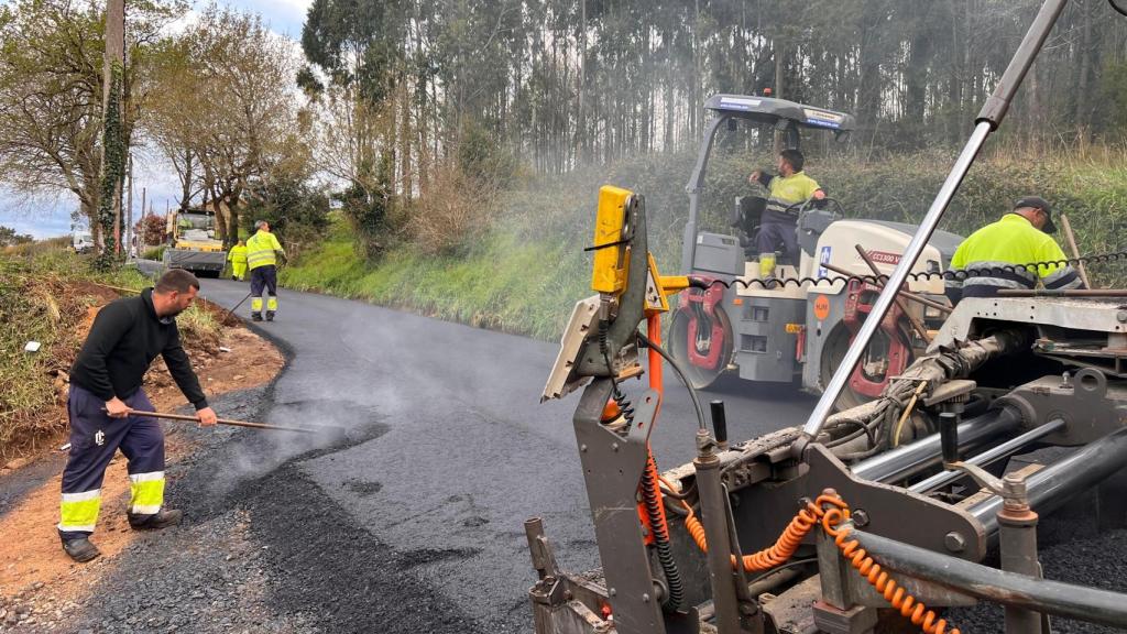 Trabajos en A Laracha.