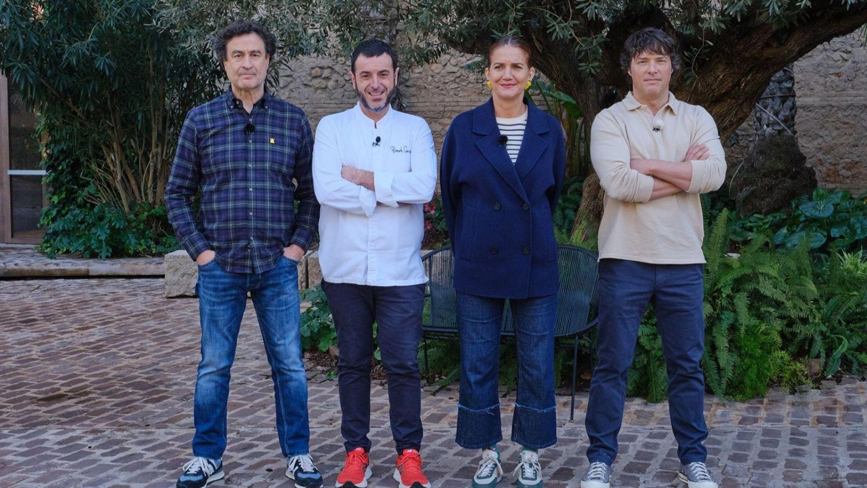 El jurado, con el chef Ricard Camarena en Picaña en ‘MasterChef 13’.
