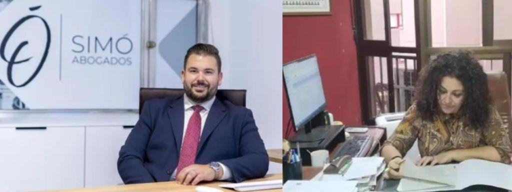 Los abogados Eduardo Muñoz Simó y Maribel Muñoz, encargados de defender a los cuatro detenidos.