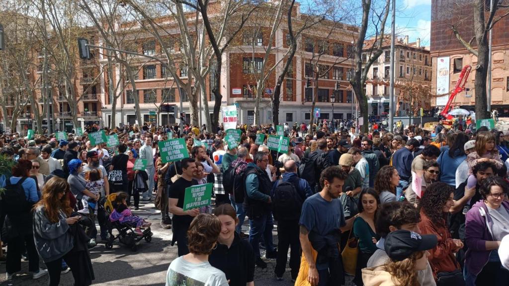 Manifestación en Madrid por la vivienda.