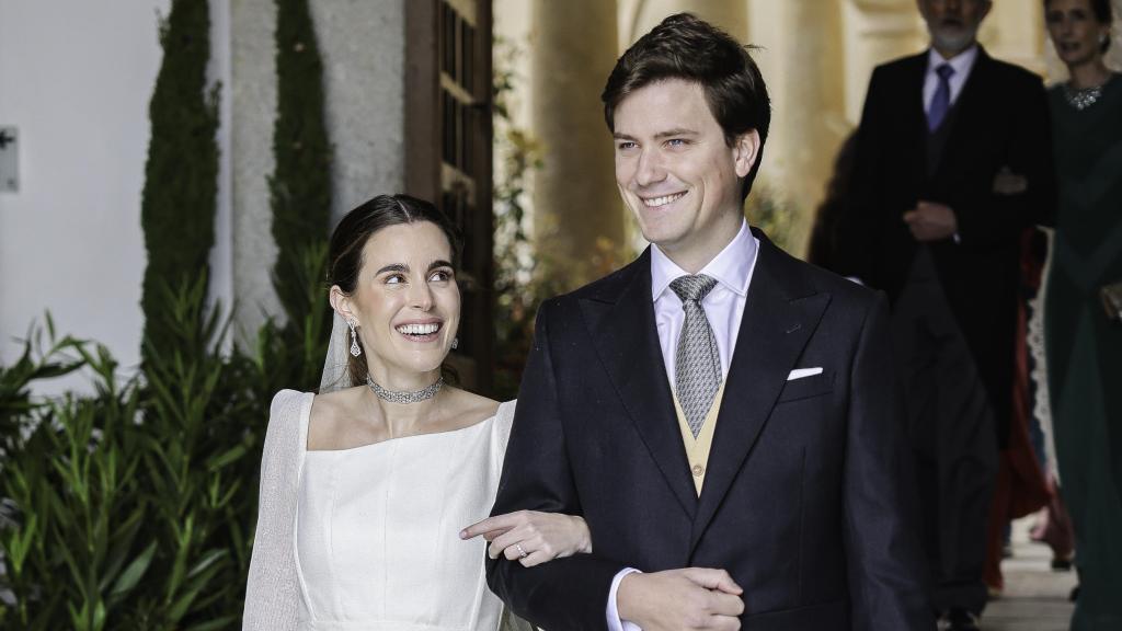 Tamara Falcó e Íñigo Onieva visitan las instalaciones de ARCO en Madrid.