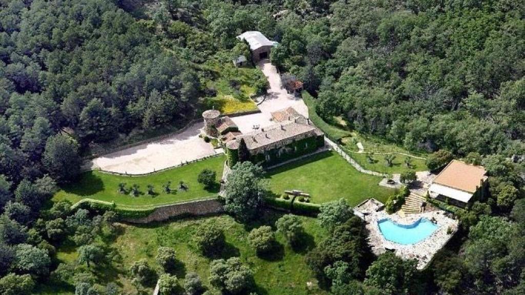 Fotografía aérea de la Finca Muelas, en el Parque Nacional de Cabañeros, donde se ha celebrado el banquete nupcial.