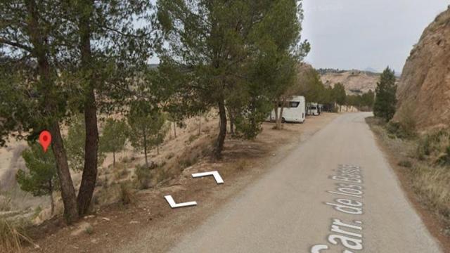 Zona del accidente.