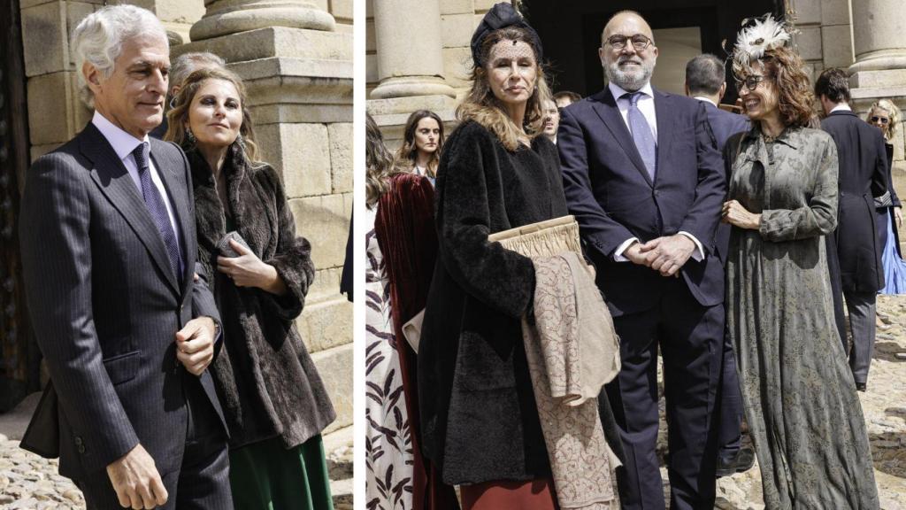 Adolfo Suárez Illana y Ana García Siñeriz, entre los invitadoa a la boda de la familia Borbón Dos-Sicilias.