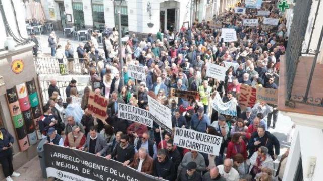 Manifestación en Ronda.