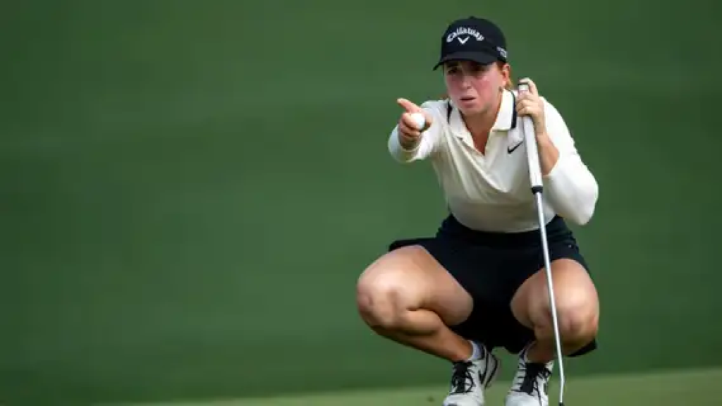 Carla Bernat en la última jornada del Augusta National Women’s Amateur.