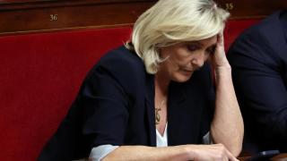 Marine Le Pen, del partido de extrema derecha francés Agrupación Nacional.
