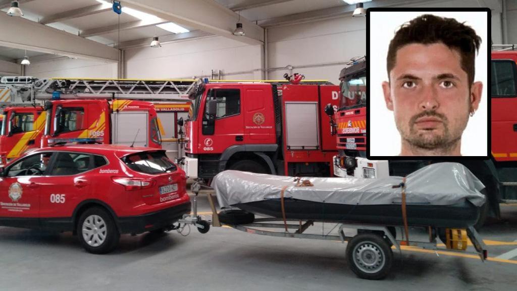 Alejandro Aranda y las embarcaciones que movilizarán los Bomberos de Diputación