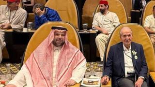 El rey Juan Carlos, en la celebración de la Copa Mundial de Dubái (#DWC25), en Dubái.