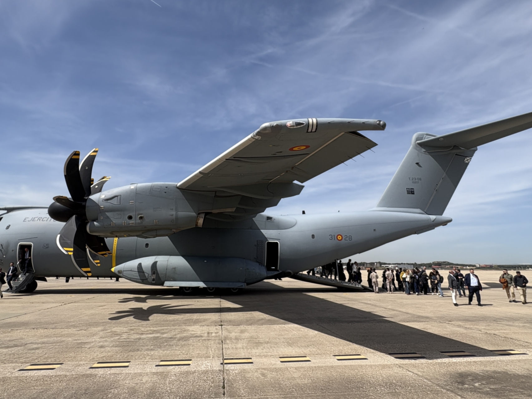 Desembarque del A400M