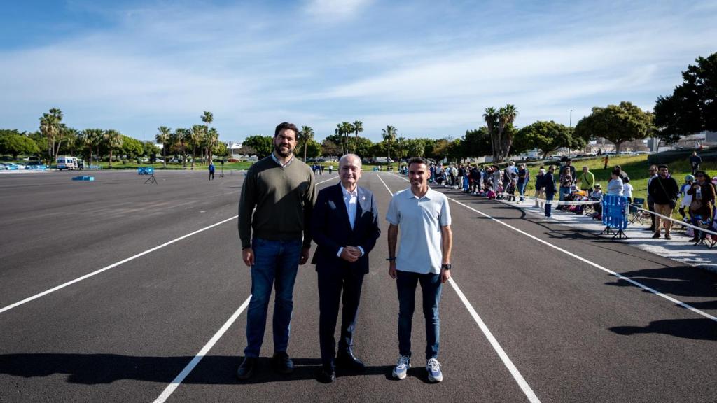 Inauguración de la pista.