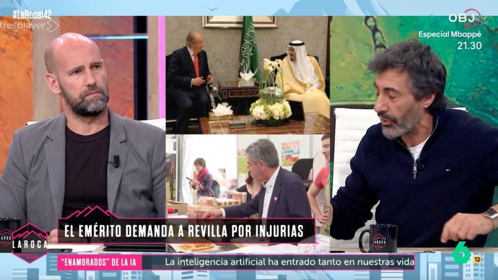 Gonzalo Miró y Juan del Val en 'La Roca'.