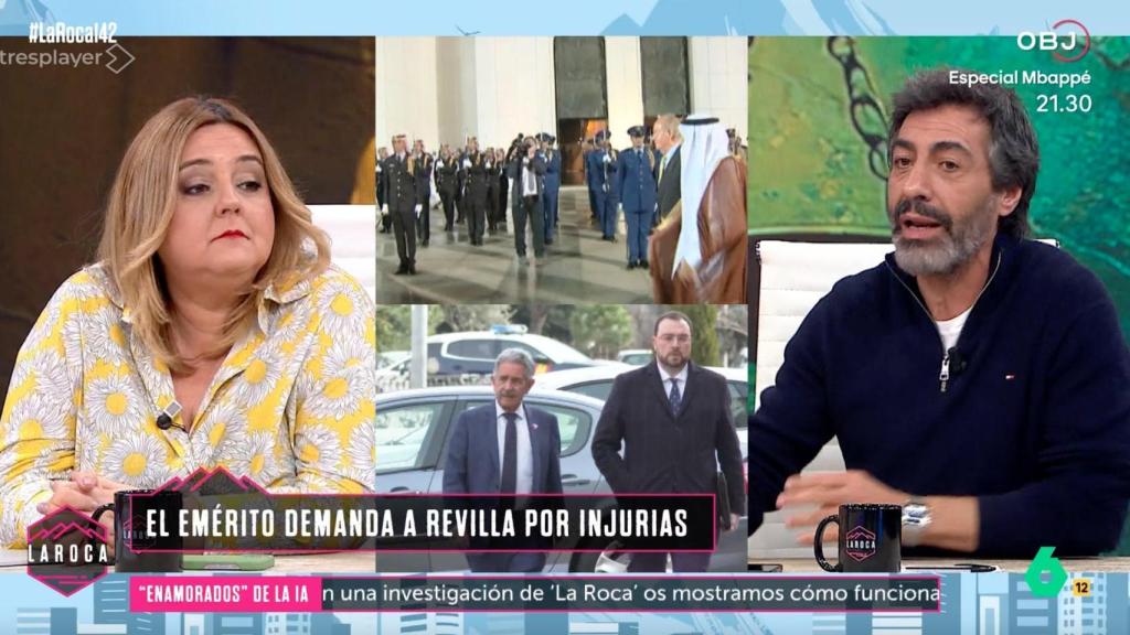 Pilar Vidal y Juan del Val en 'La Roca'.