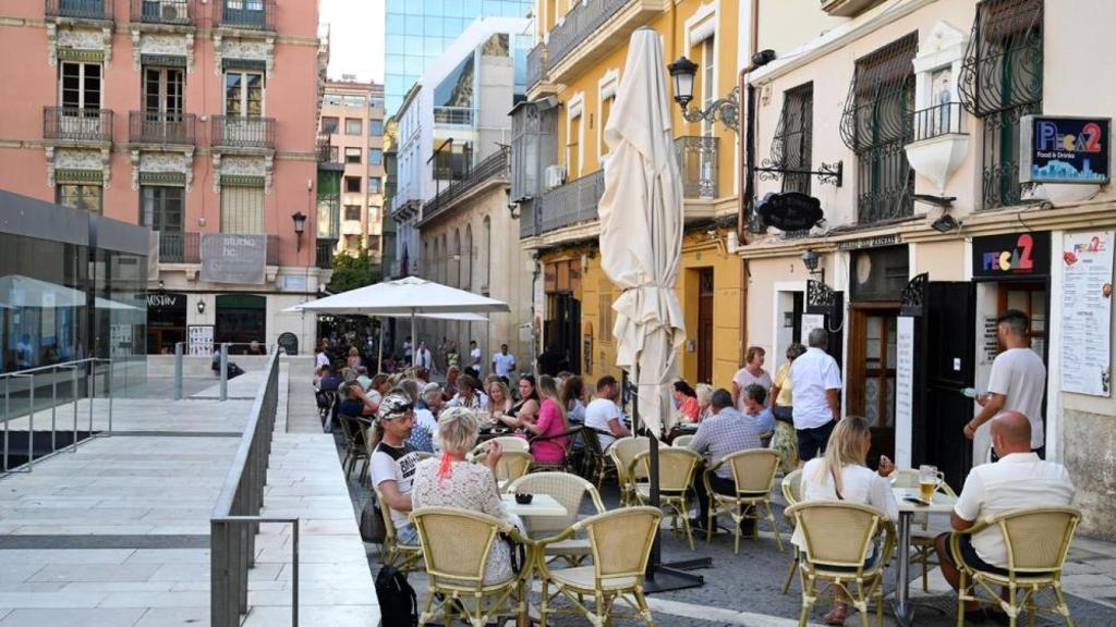 Un bar del centro de Alicante ciudad.