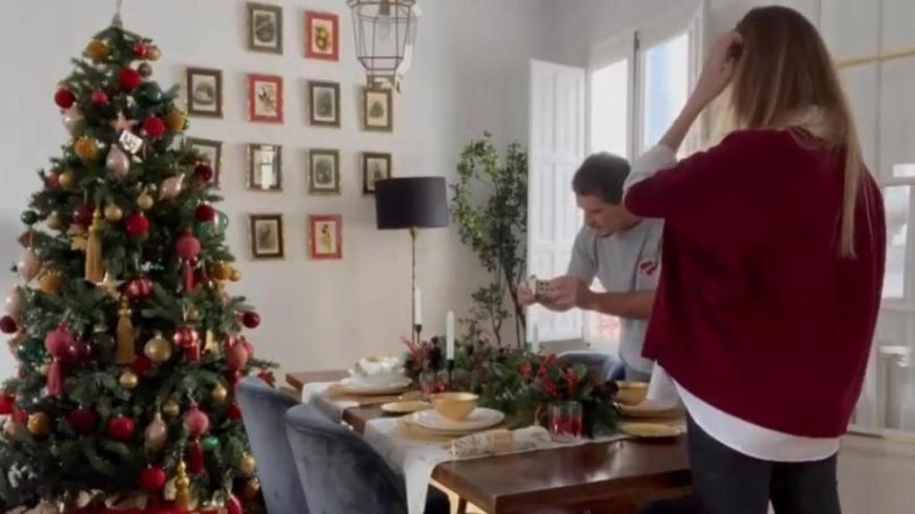 Comedor de la casa de Antonio Banderas y Nicole Kimpel en Madrid.