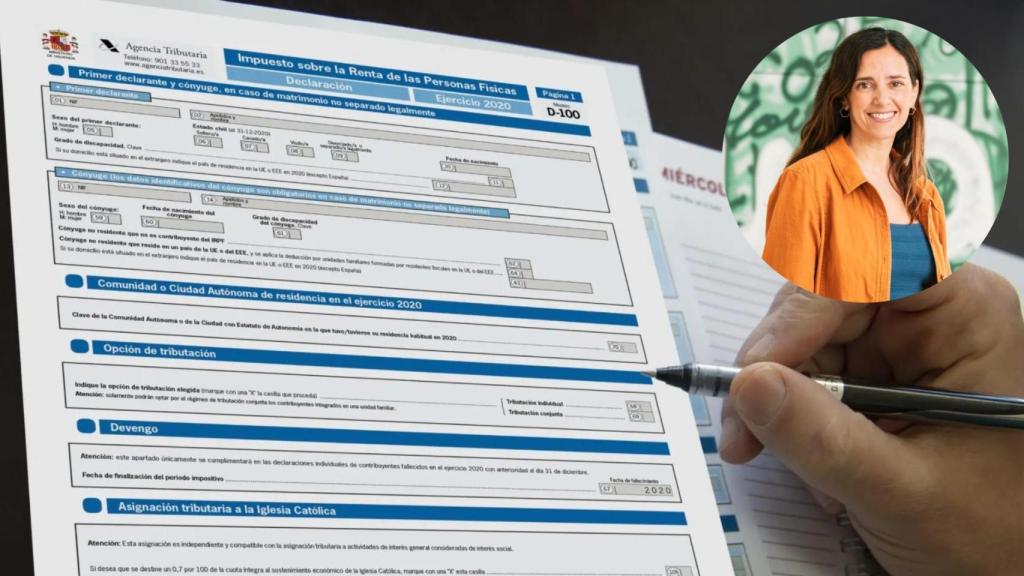 Montaje con la Renta y Edurne de Oteiza