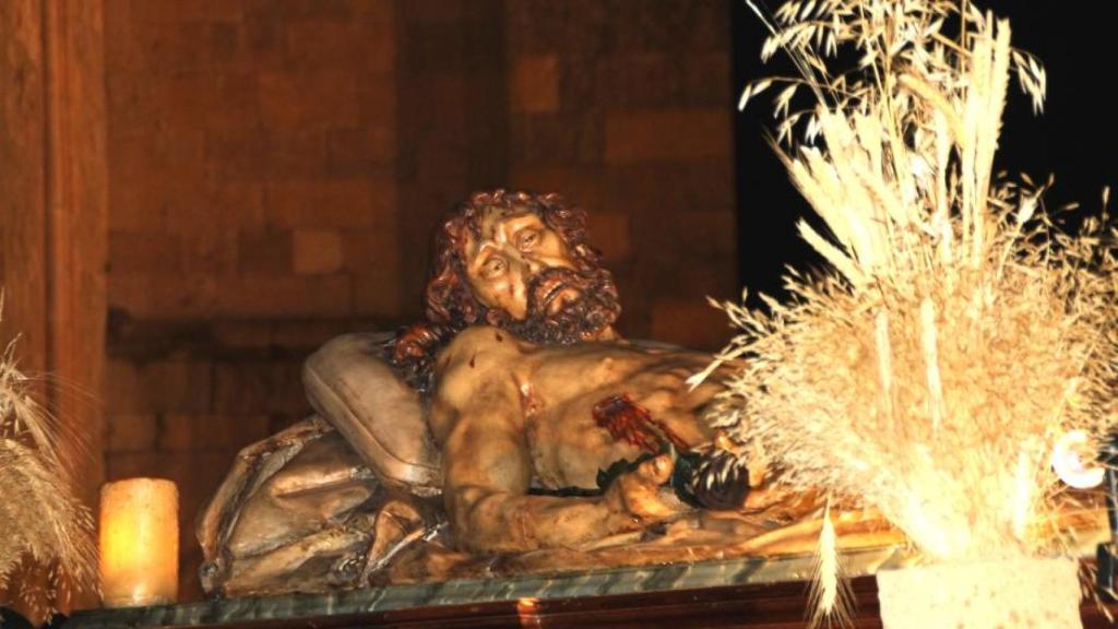 Cristo de la Liberación, que sale del cementerio San Carlos Borromeo