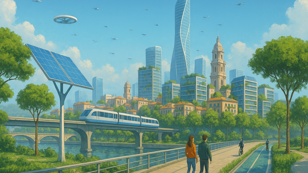 Así será Málaga dentro de 10 años, según la IA.