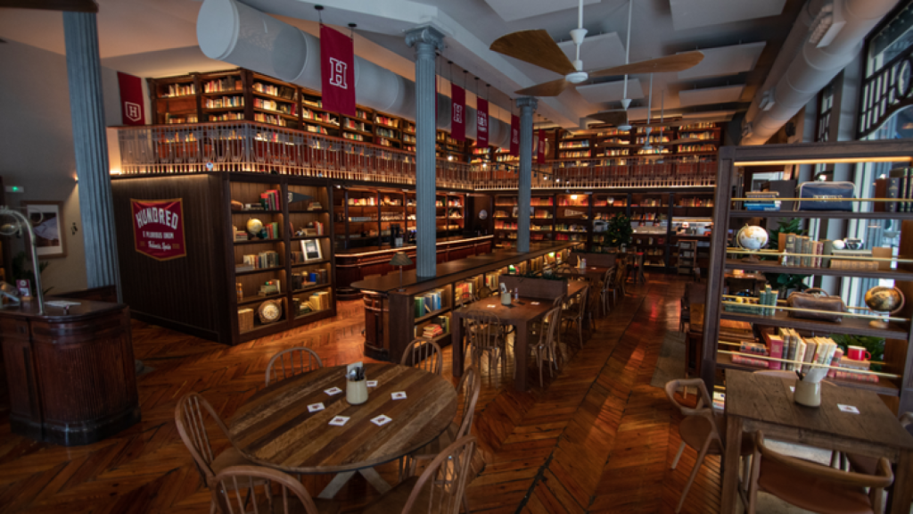 Interior del restaurante Hundred.