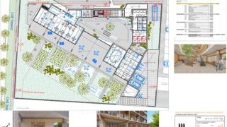 Imagen del edificio proyectado en Viveros