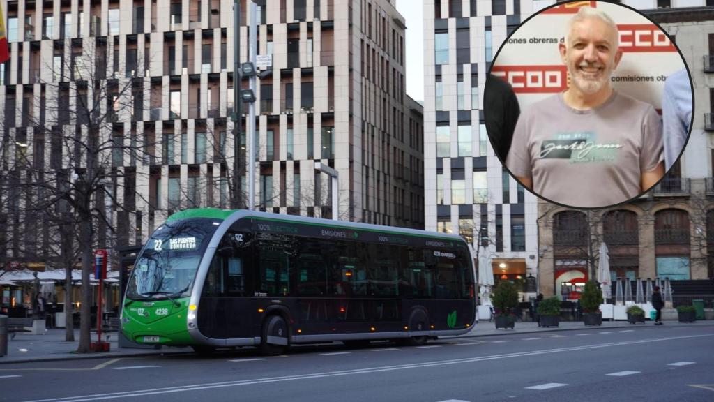 Raúl Cabeza, representante de CC. OO. en el comité del bus urbano.