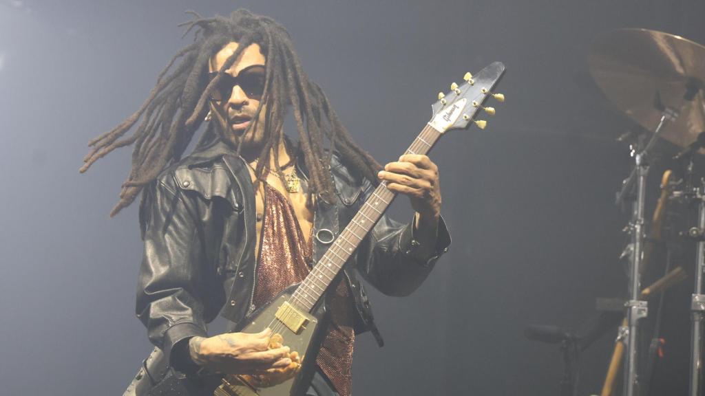 Lenny Kravitz en su concierto de Madrid en 2025.