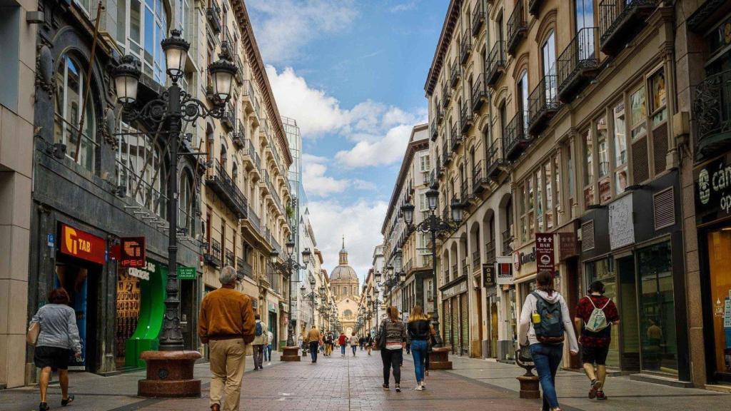 Imagen de archivo del centro de Zaragoza.