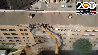 Comienza el derribo del cuartel de Mayandía que será la sede de la Jefatura Superior de Policía Nacional en Aragón