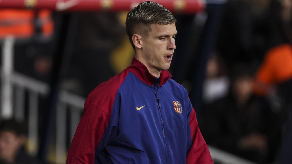 Dani Olmo, con el FC Barcelona