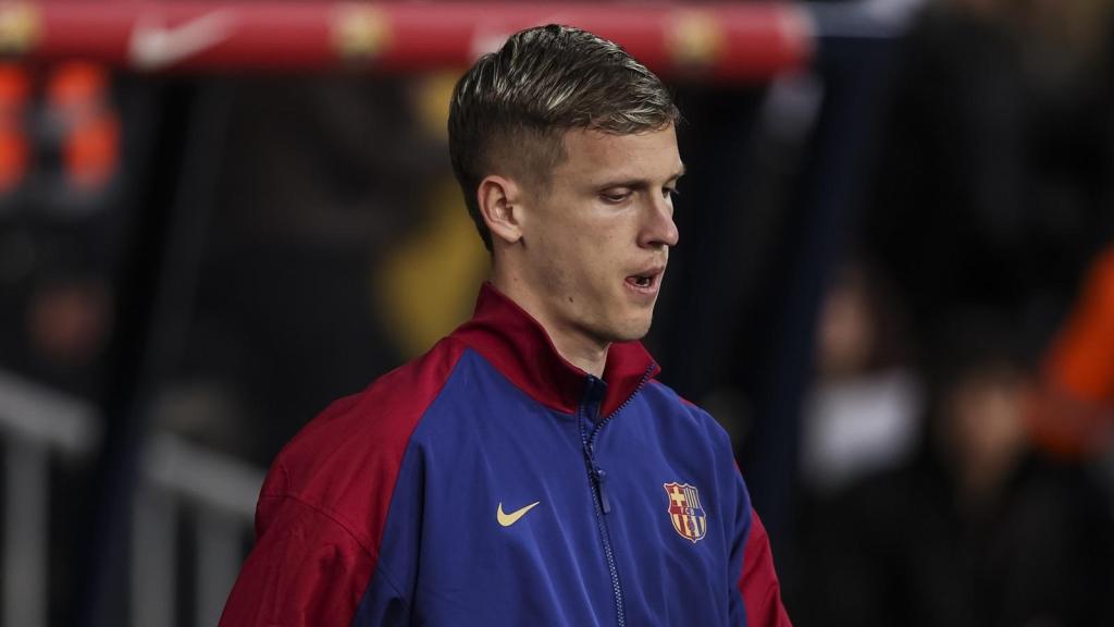 Dani Olmo, con el FC Barcelona