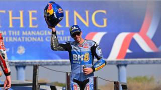 Álex Márquex a la finalización del pasado GP de Tailandia.