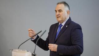 Gan Pampols en las jornadas de 'Ingeniería en tiempos de dana'. Ana Escobar / Efe