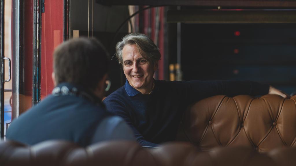 Ernesto Alterio durante la entrevista con EL ESPAÑOL.