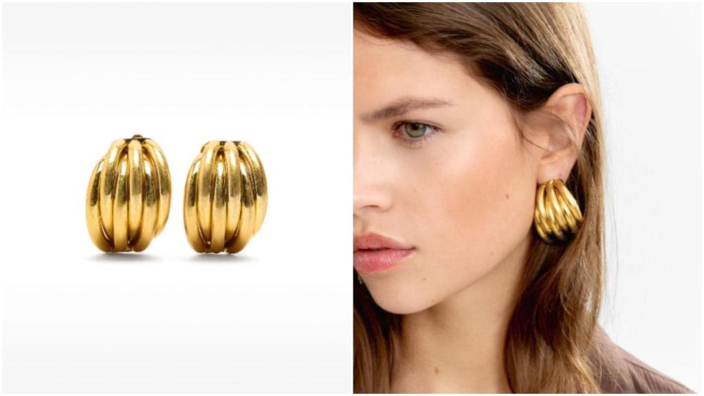 Pendientes aros maxi de Parfois. Ref: 232616_GDU