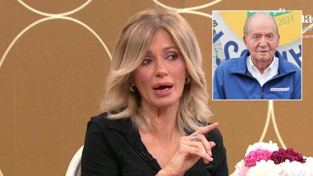 Susanna Griso y el rey emérito.